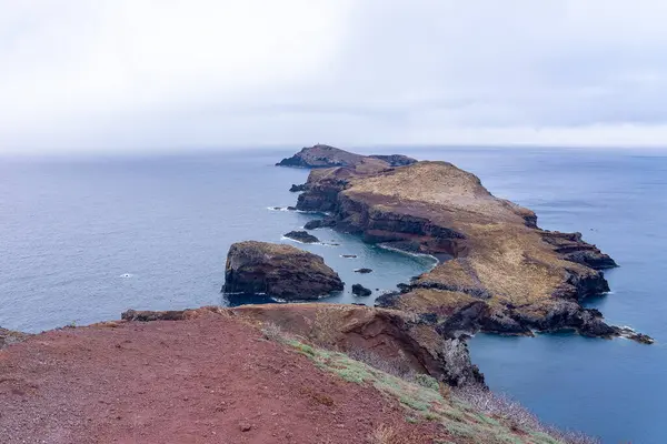 Widok Ponta Sao Lourenco Madeira Wschodni Punkt Szlaku Turystycznego Wyspie — Zdjęcie stockowe