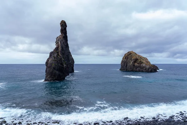 Blick Auf Die Felsformation Von Ribeira Janela Auf Der Insel — Stockfoto