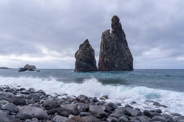 Blick Auf Die Felsformation Von Ribeira Janela Auf Der Insel — Stockfoto