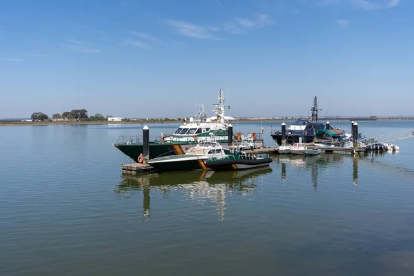 Huelva Spain April 2022 Calm Rio Tinto River Guardia Civil — Stock Photo, Image