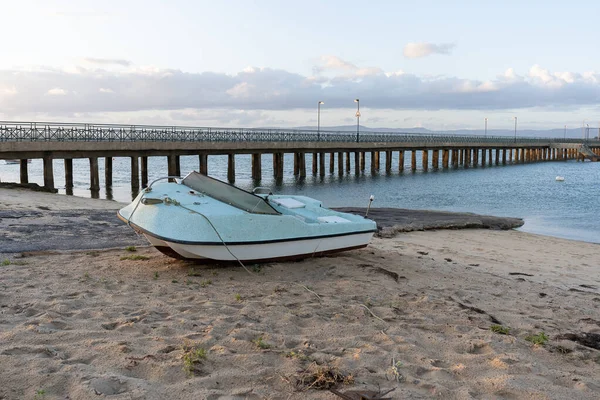 Boat Coast Faro Portugal — Stock Photo, Image