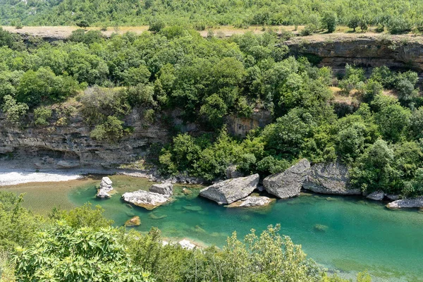 Pohled Zelenou Řeku Černé Hoře Kaňon Tara — Stock fotografie