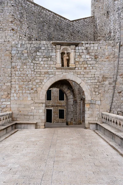Ploce entrance gate in the Old town of Dubrovnik Croatia.
