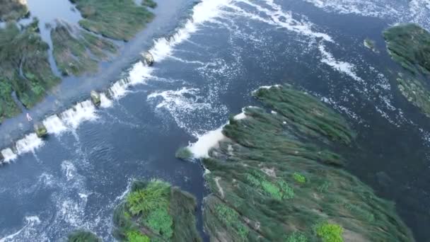 Vista Venta Rapid Maior Cachoeira Europa Kuldiga Letônia — Vídeo de Stock