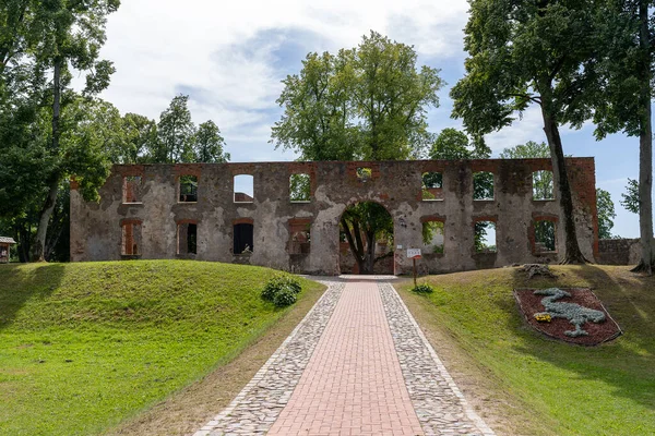 Ruins Old Grobina Castle Summer Day Latvia — Foto de Stock
