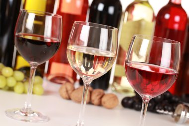 Different wines clipart