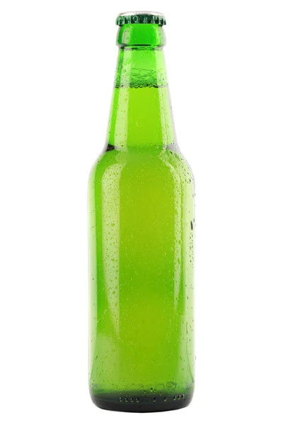 Green beer bottle — Stock Photo, Image