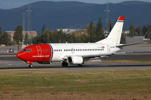 Norveç boeing 737-300 — Stok fotoğraf