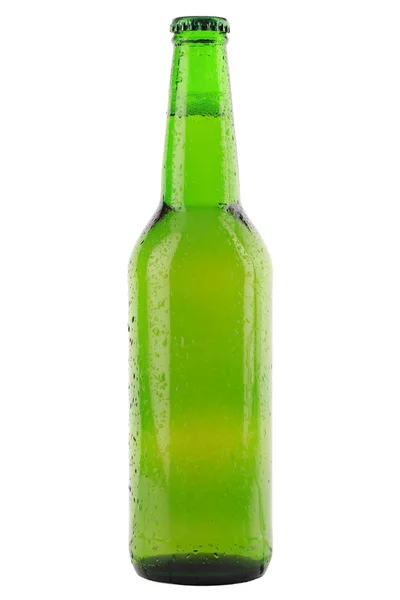 Bouteille de bière verte — Photo