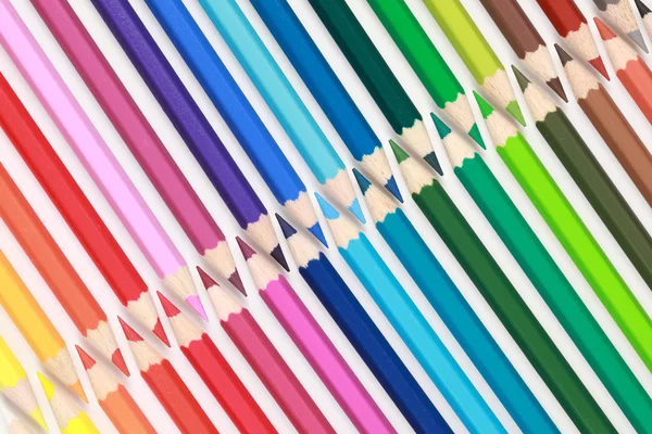Insamling av färgpennor — Stockfoto