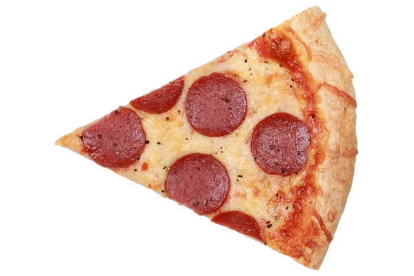 Rebanada de una pizza de pepperoni — Foto de Stock