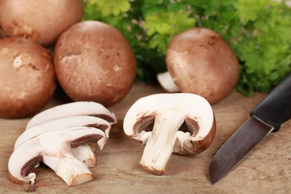 Sliced mushrooms — Stock Photo, Image