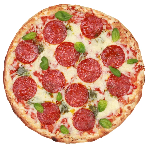 Salami de pizza —  Fotos de Stock
