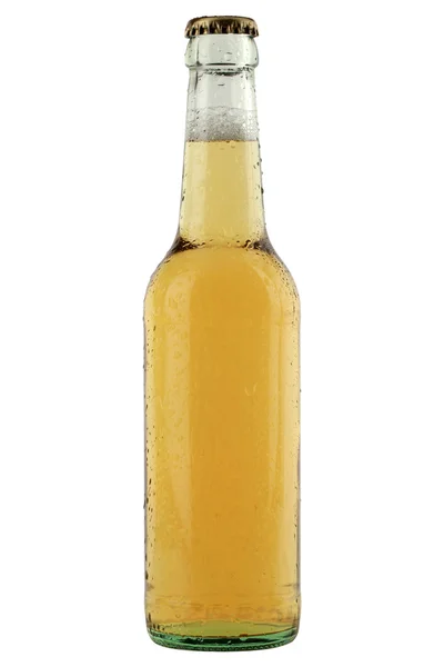 Garrafa com cerveja gelada — Fotografia de Stock