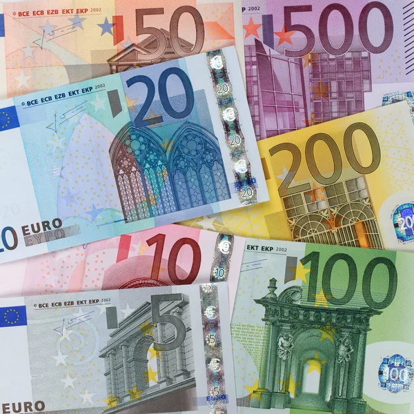 현재 유로 지폐 — 스톡 사진