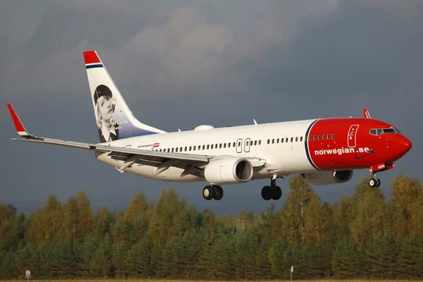 Norwegian Boeing 737-800 "Greta Garbo" — Stock Photo, Image