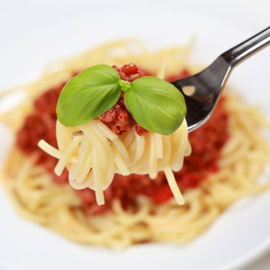 pişmiş spagetti Bolonez