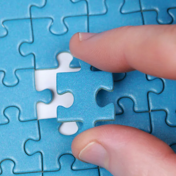 Hand with Puzzle — Stock Photo, Image