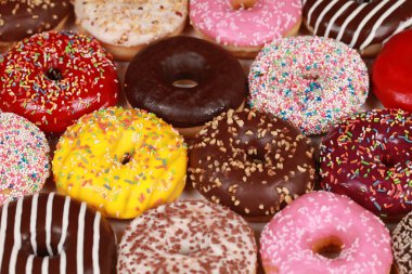 Colorful donuts clipart