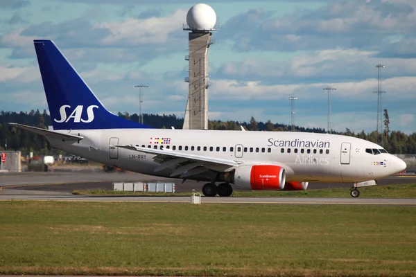 SAS Scandinavian Airlines Boeing 737-600 — Stock Photo, Image