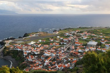 corvo Azor Adası Panoraması