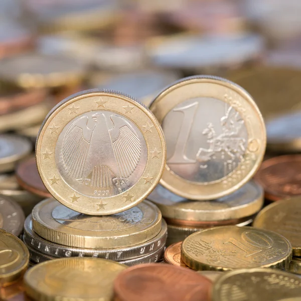 Één euro munt Duitsland — Stockfoto
