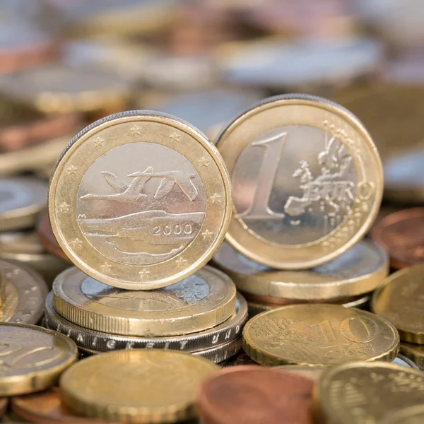 Één euro munt finland — Stockfoto