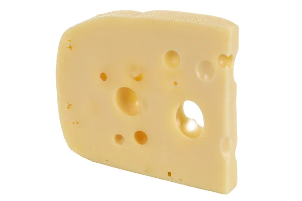 Swiss or Dutch cheese with holes — Stock Photo, Image