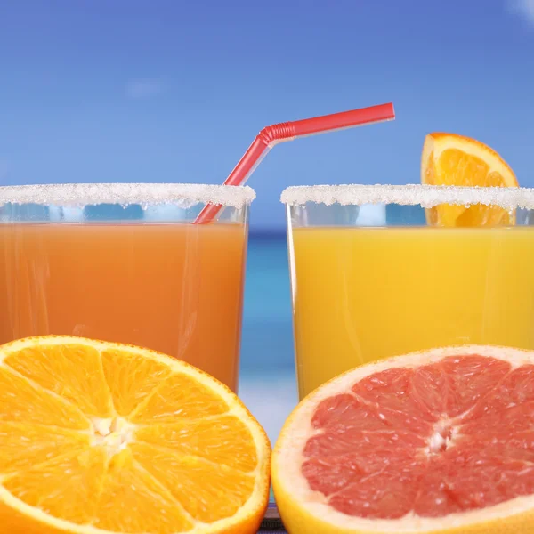 Succo d'arancia da arance al mare — Foto Stock