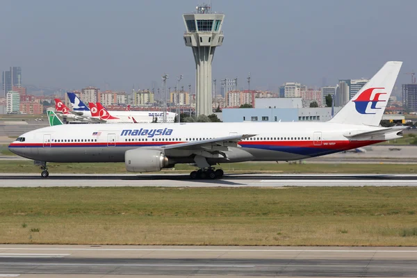 Malaysia Airlines Boeing 777-200 sister aircraft of plane missin — Stock Photo, Image