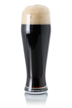 Dark bira bardağına köpük ile