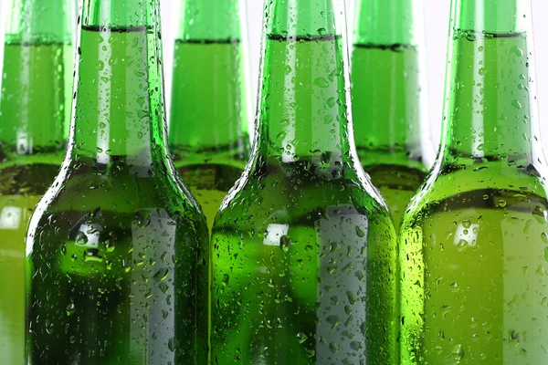 Ice cold beer in bottles — Stock Photo, Image