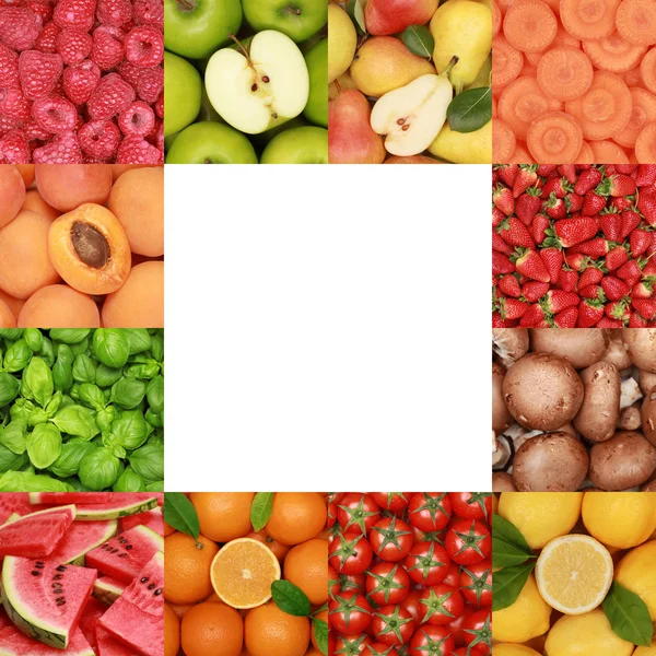 Collection of fruits, vegetables and herbs — Stock Image Collection of fruits, vegetables and herbs Stock Picture