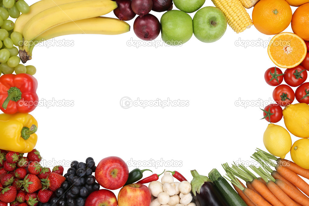 Healthy eating fruits and vegetables with copyspace