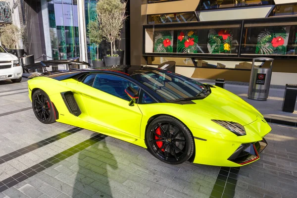Dubai United Arab Emirates May 2021 Lamborghini Aventador Luxury Car — Stock Photo, Image