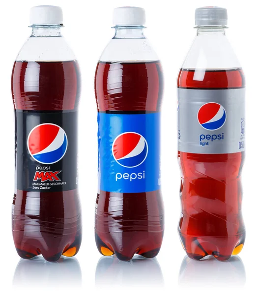 Stuttgart Alemania Agosto 2021 Pepsi Cola Limonada Refrescos Botellas Plástico — Foto de Stock
