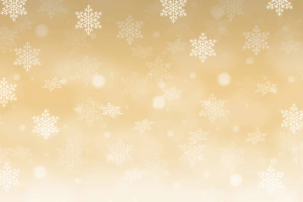 コピースペースのコピースペースの雪の結晶とクリスマスの背景パターンカード黄金の壁紙 — ストック写真