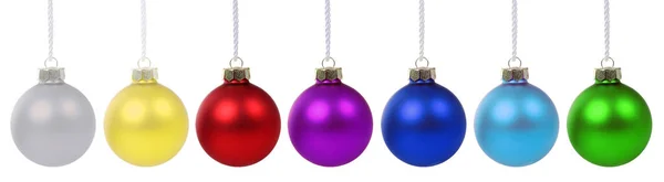 Kerstballen Decoratie Geïsoleerd Een Witte Achtergrond — Stockfoto