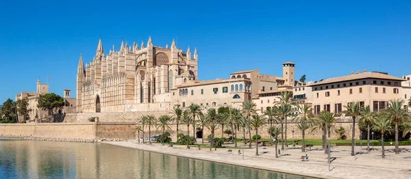 Catedral Catedral Palma Maiorca Sua Arquitetura Igreja Viajar Férias Panorama — Fotografia de Stock