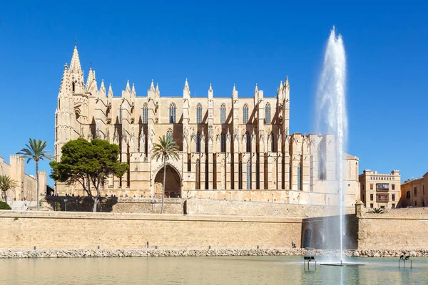Katedra Catedral Palma Mallorca Seu Architektura Podróży Wakacyjne Miasto Hiszpanii — Zdjęcie stockowe