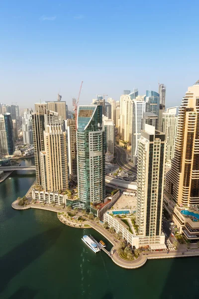 Dubai Marina Harbour Skyline Architecture Overview Wealth Luxury Travel United — Stock Photo, Image