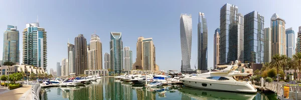 Dubai Marina Und Harbour Skyline Architektur Wohlstand Luxusreisen Den Vereinigten — Stockfoto