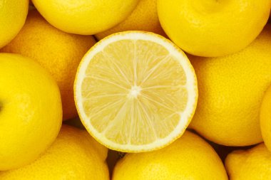 Limon meyvesi arkaplanı Yukarıdan bakınca meyve arkaplanı