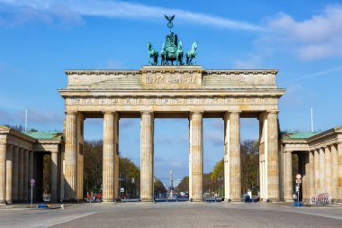 Almanya 'da Berlin Brandenburger Tor Gate