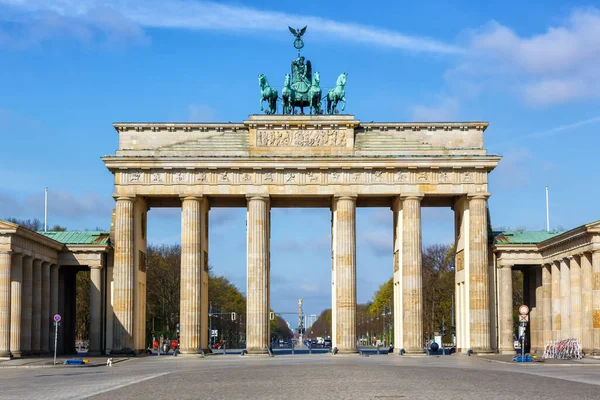 Berlin Brandenburger Tor Gate Alemanha Vista — Fotografia de Stock