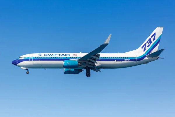 Heraklion Greece September 2018 Swiftair Boeing 737 800 Airplane Heraklion — Stock Photo, Image