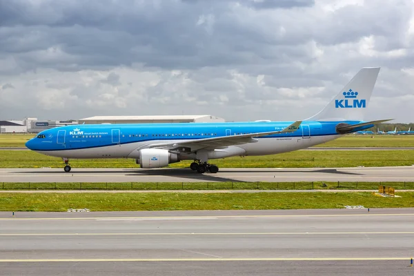 Amsterdam Netherlands 2021 Klm Royal Dutch Airlines Airbus A330 200 — стокове фото