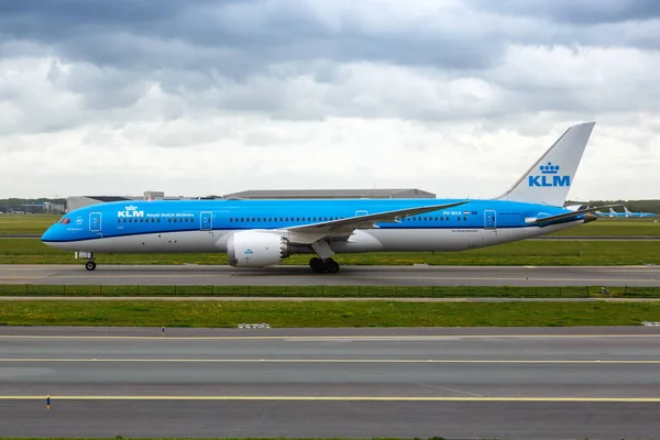 Amsterdam Mei 2021 Klm Royal Dutch Airlines Boeing 787 Dromenvliegtuig — Stockfoto