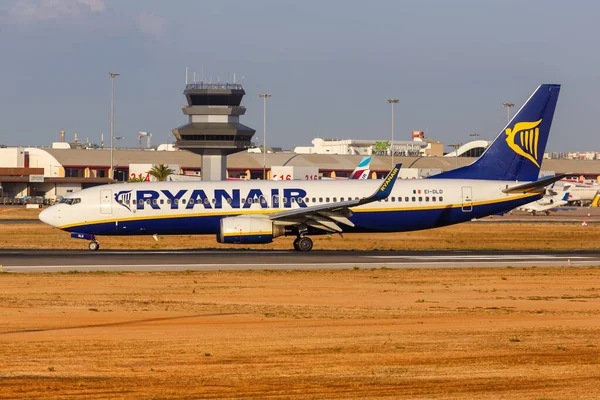 Faro Portugal Septiembre 2021 Ryanair Boeing 737 800 Avión Aeropuerto — Foto de Stock