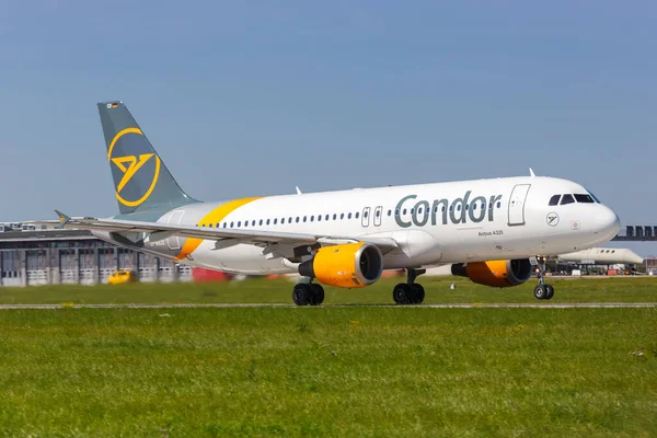 Stuttgart Germany September 2021 Condor Airbus A320 Airplane Stuttgart Airport — Stock Photo, Image